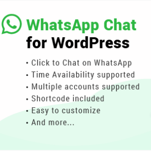 wordpress whatsapp plugin